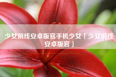 少女前线安卓版官手机少女「少女前线安卓版官」