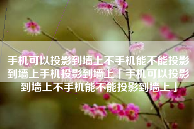 手机可以投影到墙上不手机能不能投影到墙上手机投影到墙上「手机可以投影到墙上不手机能不能投影到墙上」