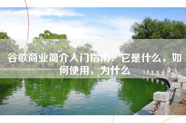 谷歌商业简介入门指南：它是什么，如何使用，为什么