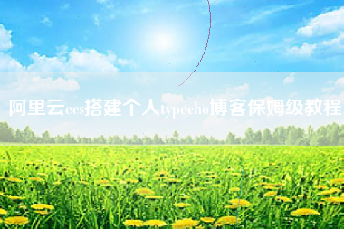 阿里云ecs搭建个人typecho博客保姆级教程