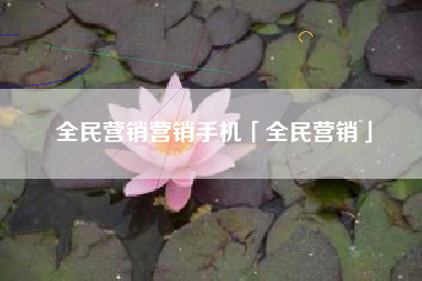 全民营销营销手机「全民营销」