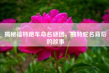 揭秘福特跑车命名谜团，独特蛇名背后的故事