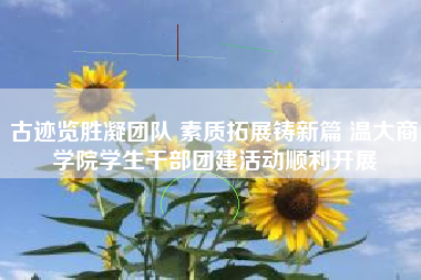 古迹览胜凝团队 素质拓展铸新篇 温大商学院学生干部团建活动顺利开展