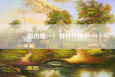 国内唯一！特种PC投产