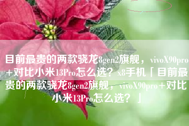 目前最贵的两款骁龙8gen2旗舰，vivoX90pro+对比小米13Pro怎么选？x8手机「目前最贵的两款骁龙8gen2旗舰，vivoX90pro+对比小米13Pro怎么选？」