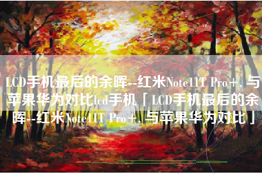 LCD手机最后的余晖--红米Note11T Pro+, 与苹果华为对比lcd手机「LCD手机最后的余晖--红米Note11T Pro+, 与苹果华为对比」