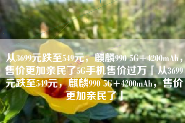 从3699元跌至549元,麒麟990 5G+4200mAh,售价更加亲民了5G手机售价过万「从3699元跌至549元,麒麟990 5G+4200mAh,售价更加亲民了」 从3699元跌至549元,麒麟990 5G+4200mAh,售价更加亲民了5G手机售价过万「从3699元跌至549元,麒麟990 5G+4200mAh,售价更加亲民了」
