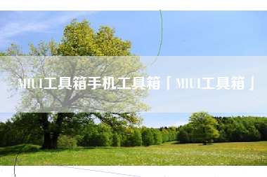 MIUI工具箱手机工具箱「MIUI工具箱」