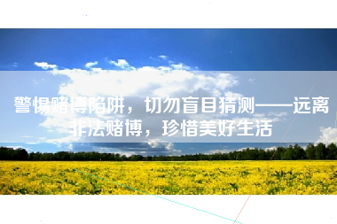 警惕赌博陷阱，切勿盲目猜测——远离非法赌博，珍惜美好生活